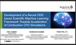 Development of a Neural ODE-based Scientific Machine Learning Framework Towards Acceleration of Combustion CFD Simulations